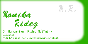 monika rideg business card